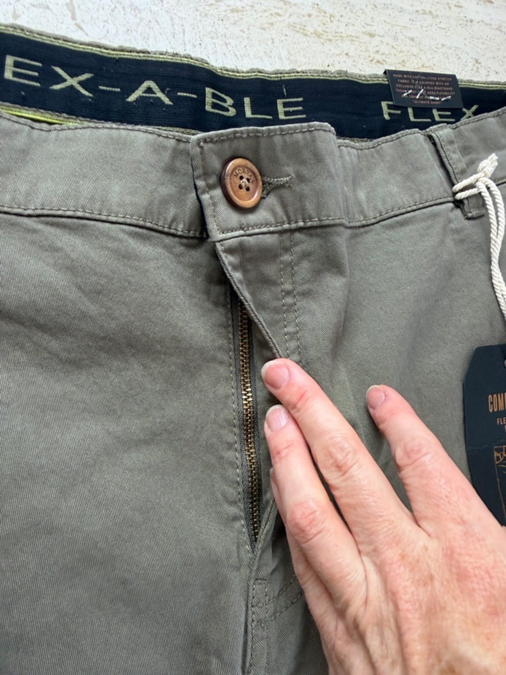 Mortar Ultimate Flex-A-Ble Shorts NWT Men’s Size 42 Comfort Fit Stretch Waist - Picture 4 of 6